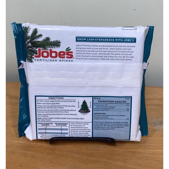Jobe's Easy To Use Fertilizer Spikes Formula For Lush Evergreens 5 pack - Picture 2 of 8